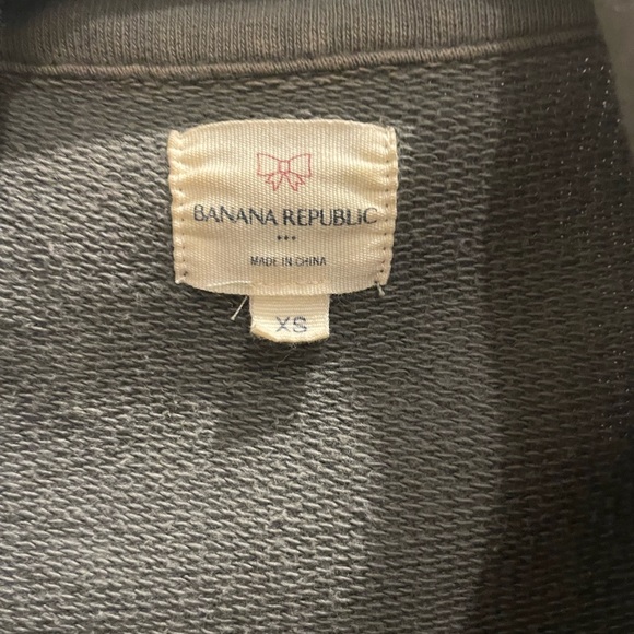 Free with purchase! Banana Republic grey cotton trench-style jacket XS - Picture 3 of 4